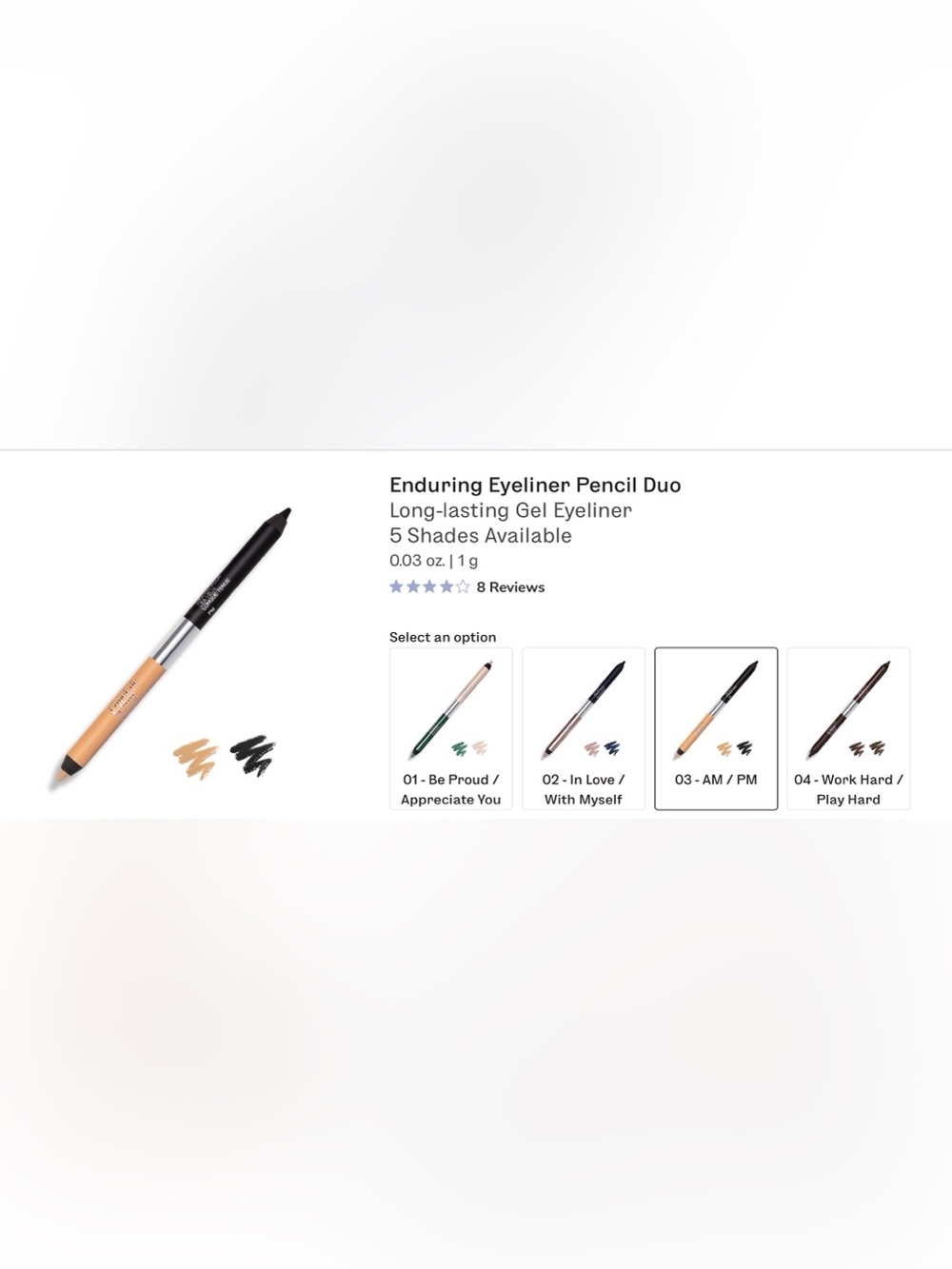 Limelife by Alcone Enduring Eyeliner Pencil Duo - AM/PM Beige & Black
